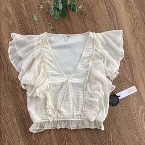 Amuse Society Sunbeam Ruffle Top